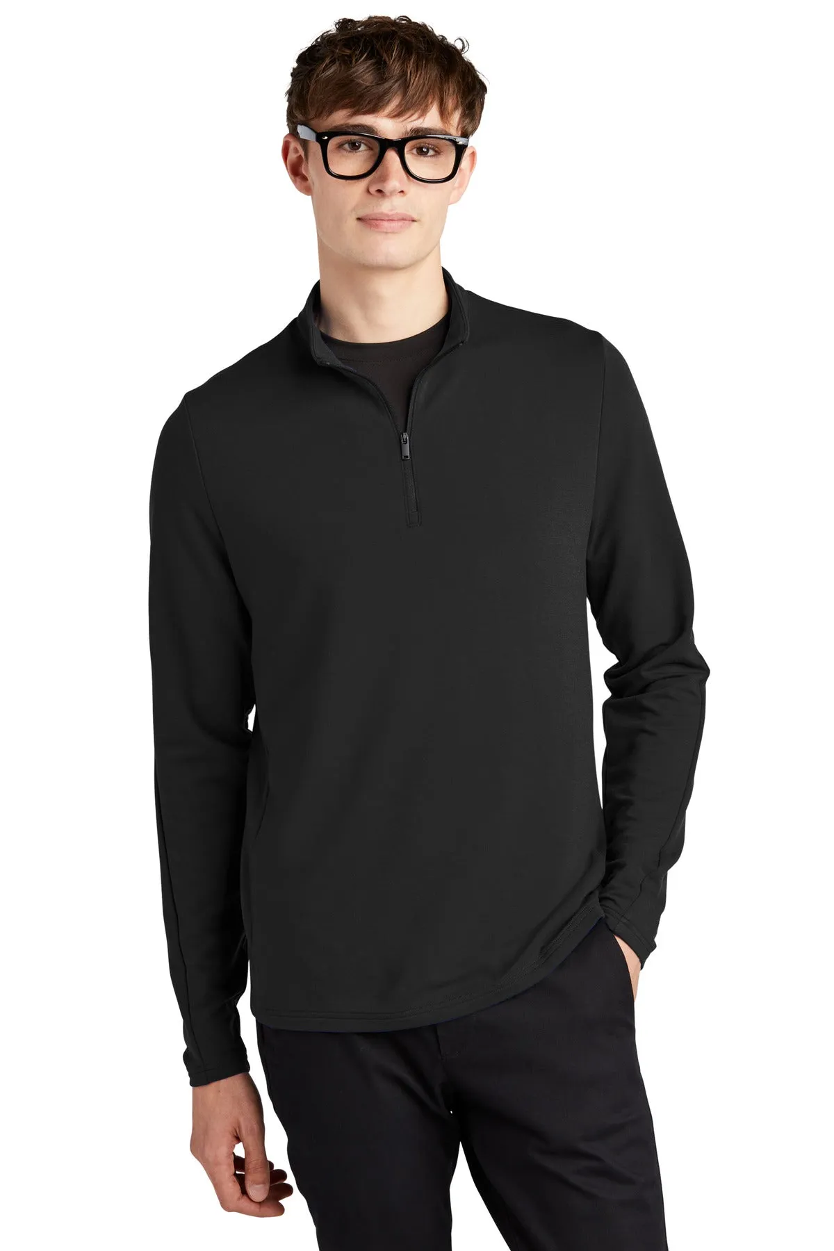 Mercer Mettle Stretch 1/4-Zip Pullover MM3010 Deep Black