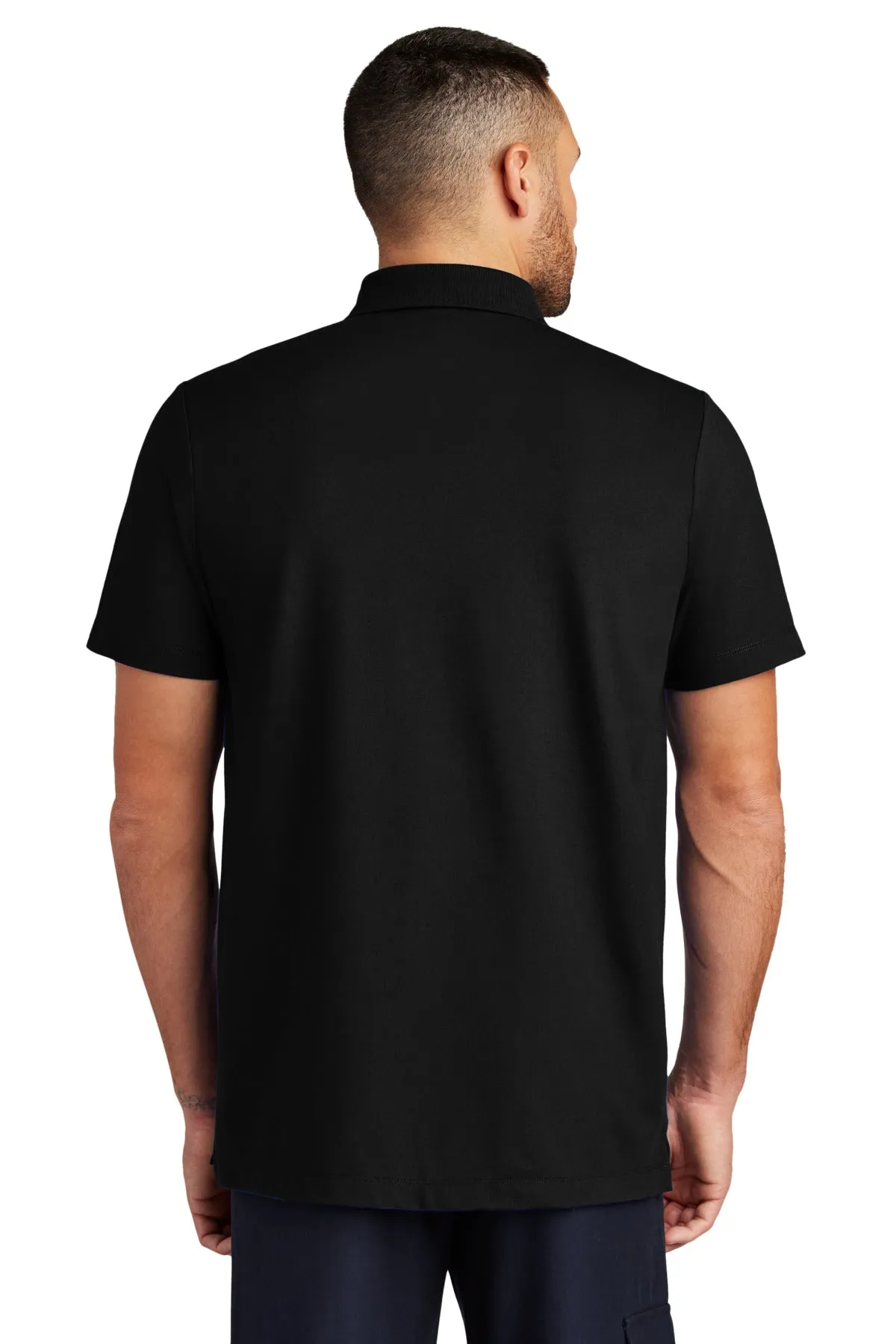 Mercer Mettle Stretch Pique Polo MM1004 Deep Black