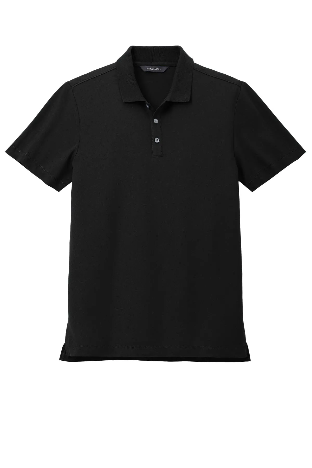 Mercer Mettle Stretch Pique Polo MM1004 Deep Black