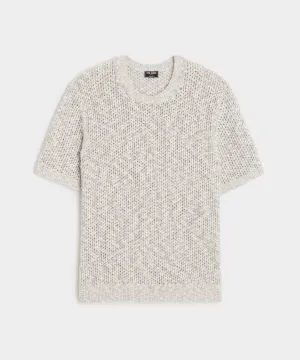 Mesh Slub Tee in Graystone