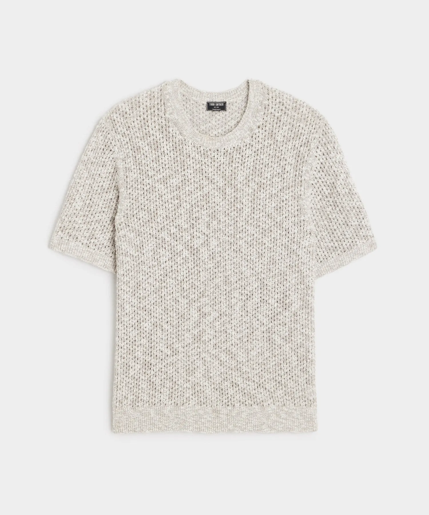 Mesh Slub Tee in Graystone