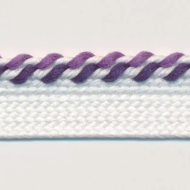 Mix Stitch Piping #09 White & Pansy Purple & Purple