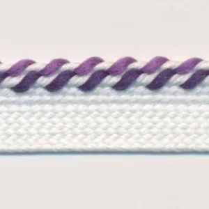 Mix Stitch Piping #09 White & Pansy Purple & Purple