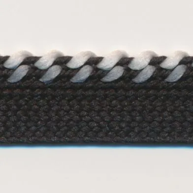 Mix Stitch Piping #13 Black & Charcoal & Pale Gray