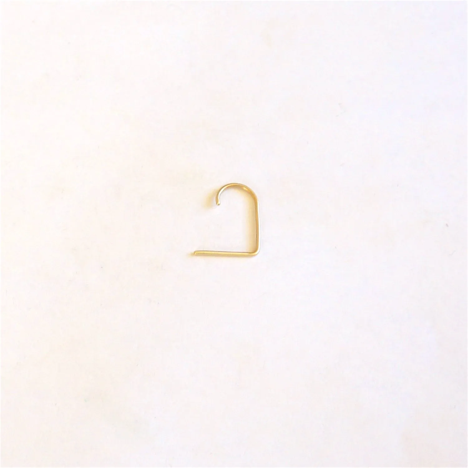 Modern and Minimalist Thin Rounded Suspender Stud Earrings - 0212
