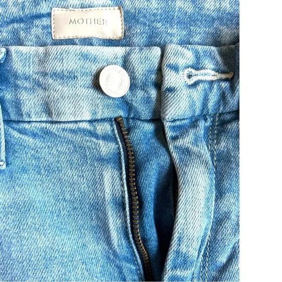 Mother High Waisted looker Ankle Fray Drinking By The Pool Palm Tree Jean Sz 23
