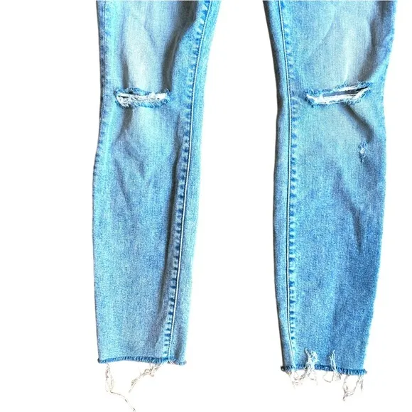 Mother High Waisted looker Ankle Fray Drinking By The Pool Palm Tree Jean Sz 23