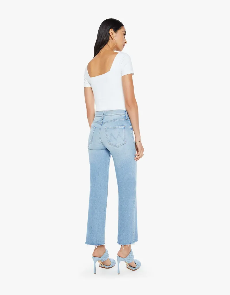 Mother The Kick It Ankle Fray Jeans in Can You Dig It