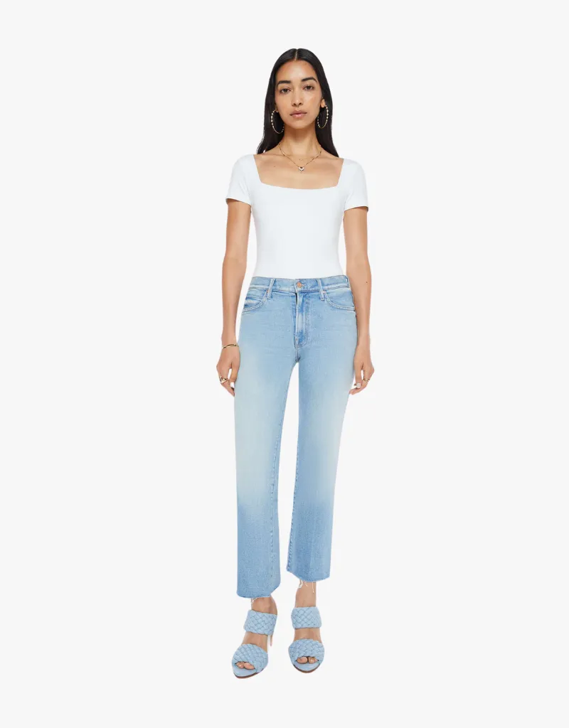 Mother The Kick It Ankle Fray Jeans in Can You Dig It