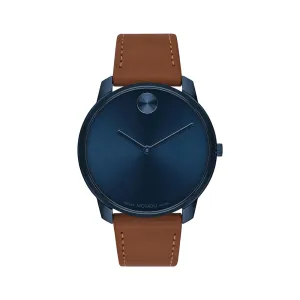 Movado Bold Men's Watch Blue Tone Case Quartz
