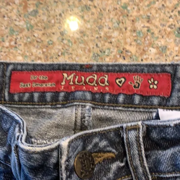 Mudd jeans flare wide leg size 0 junior women’s denim blue