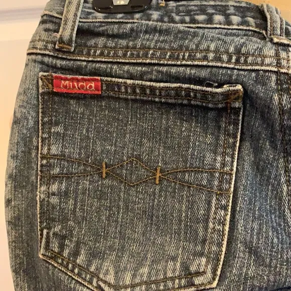 Mudd jeans flare wide leg size 0 junior women’s denim blue
