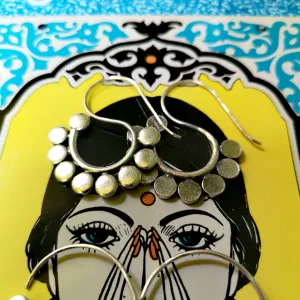 Myanmar bobble hoop earrings