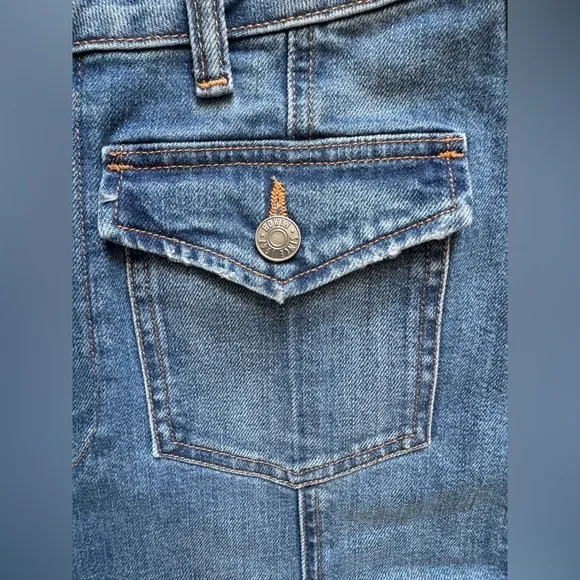 NEW EDWIN ANTHROPOLOGIE DENIM WIDE LEG SEAMED JEANS SZ 29