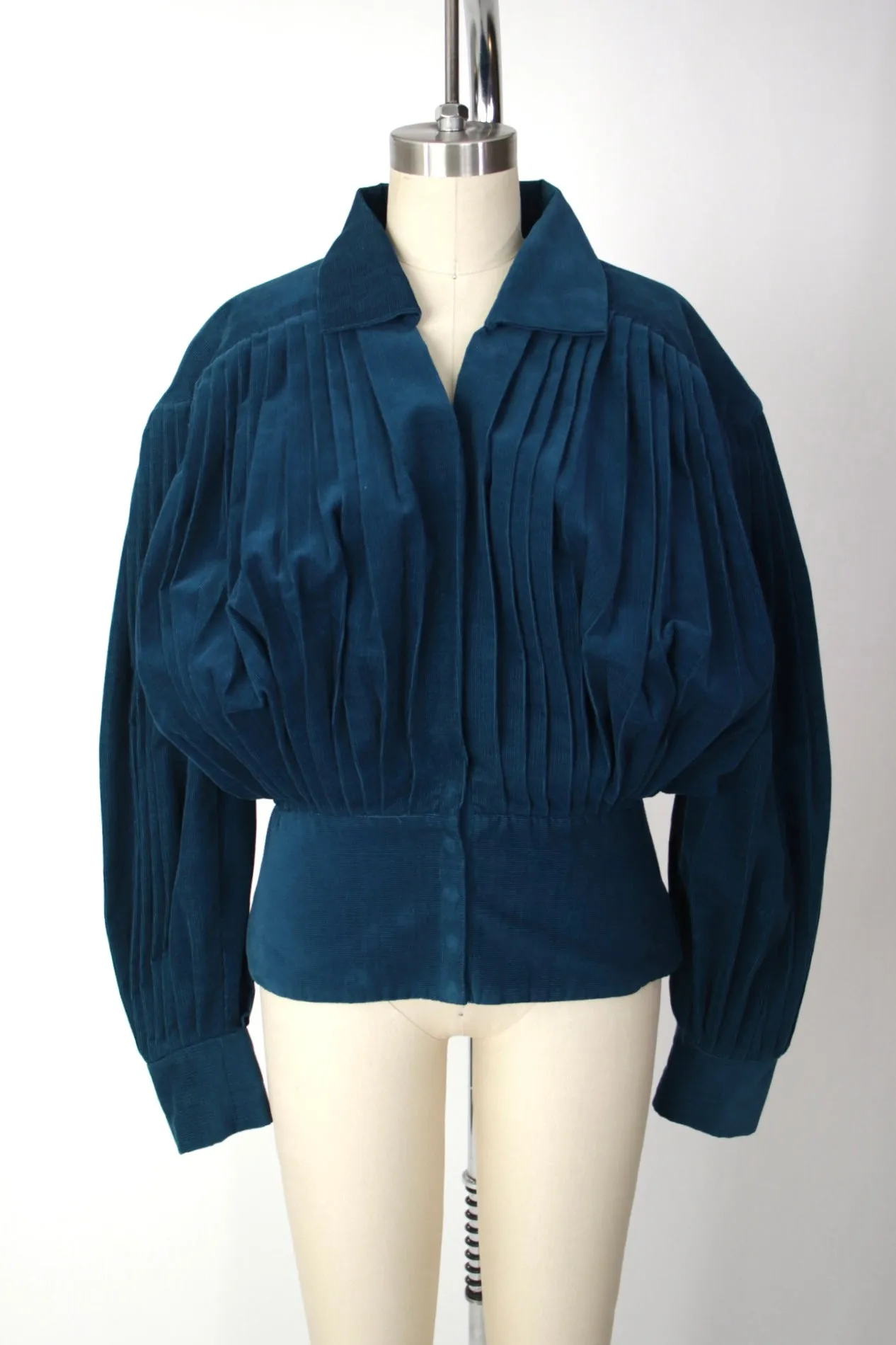 Norma Kamali Corduroy Pleated Jacket