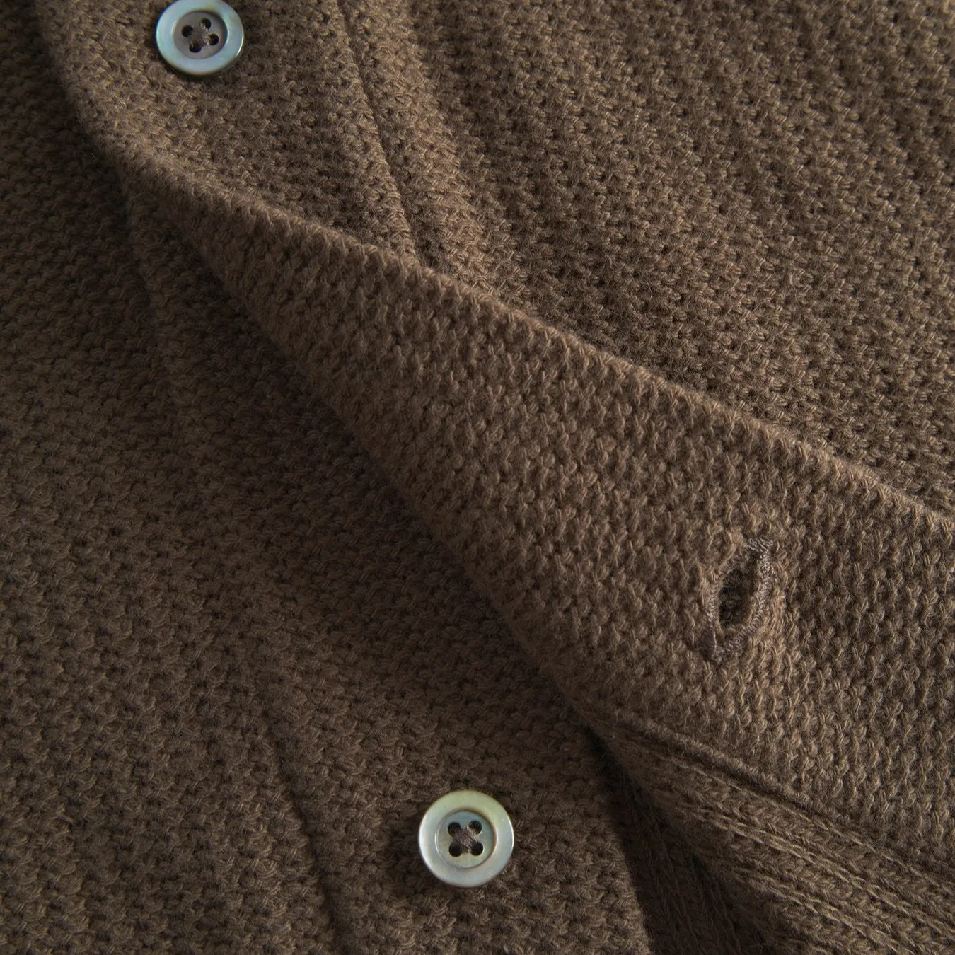 Norse Projects Gustav Crochet Jersey Shirt Chestnut