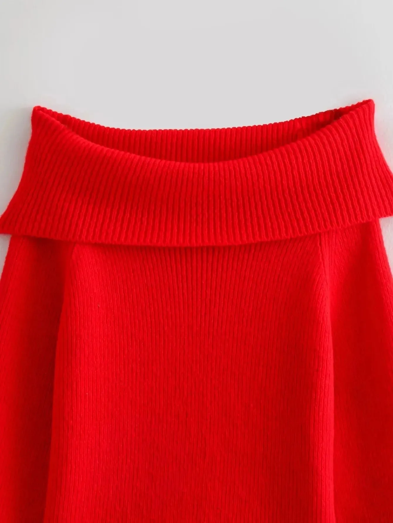 Obsidian Phoenix Women's One-Shoulder Slim Fit Sweater - Long Sleeve Casual Pullover