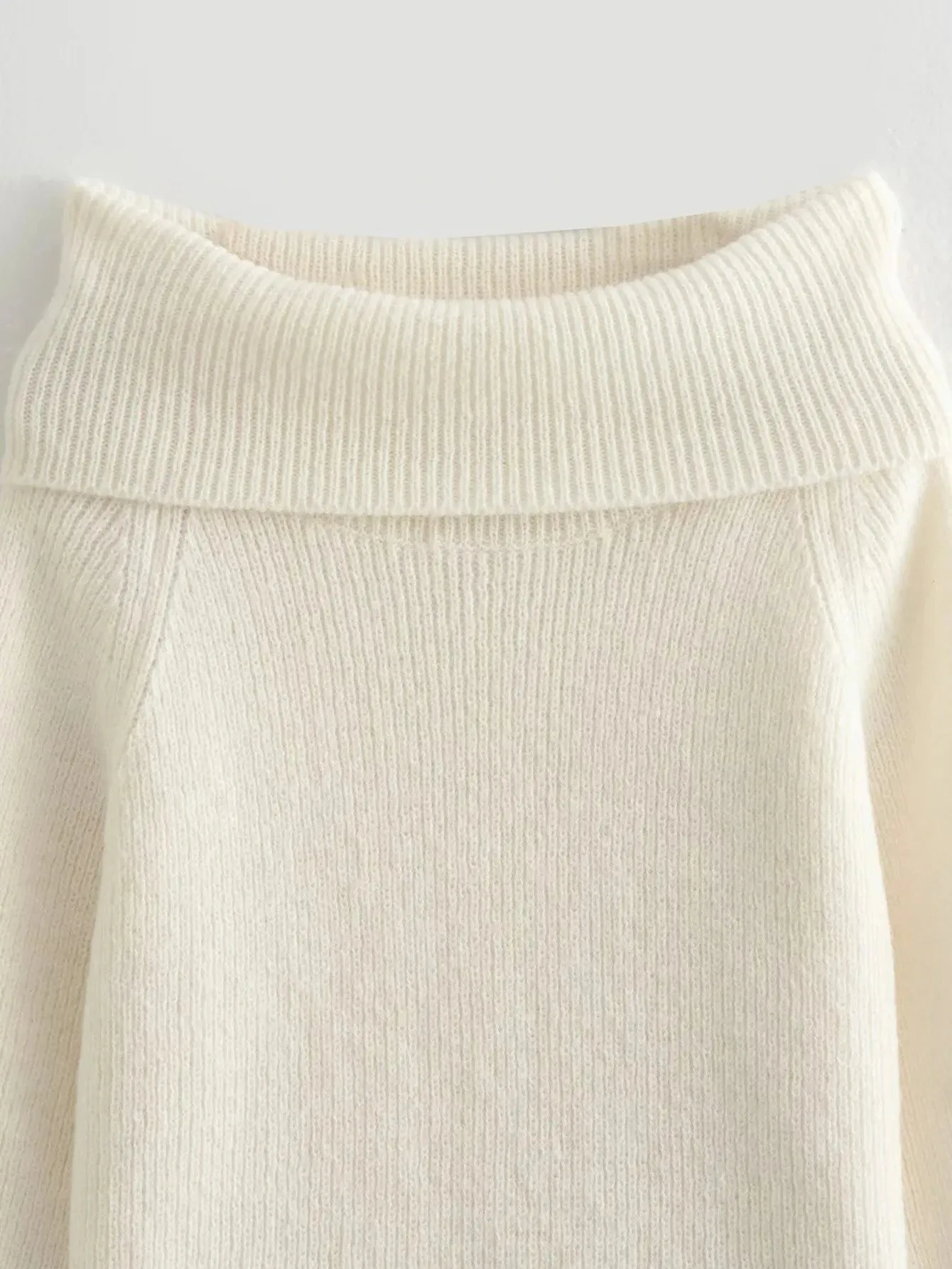 Obsidian Phoenix Women's One-Shoulder Slim Fit Sweater - Long Sleeve Casual Pullover