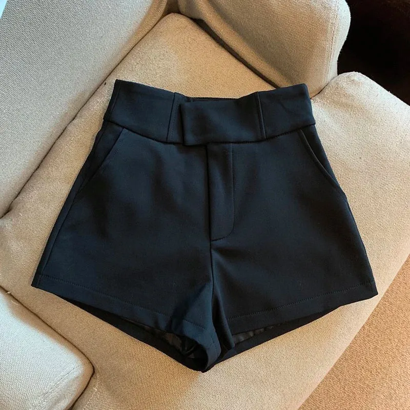 Obsidian PhoenixHarajuku-Inspired High-Waisted A-Line Shorts