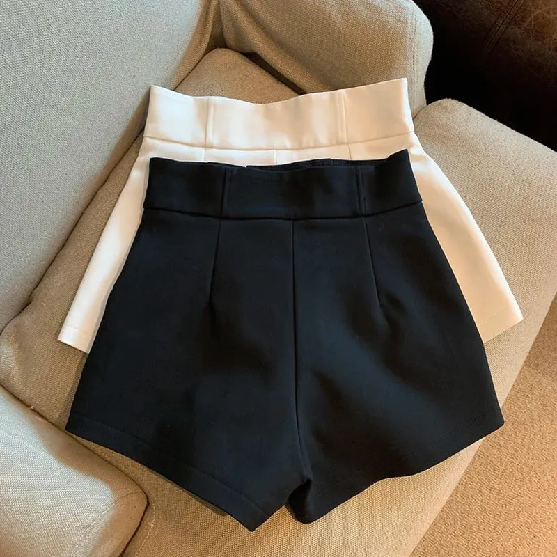 Obsidian PhoenixHarajuku-Inspired High-Waisted A-Line Shorts