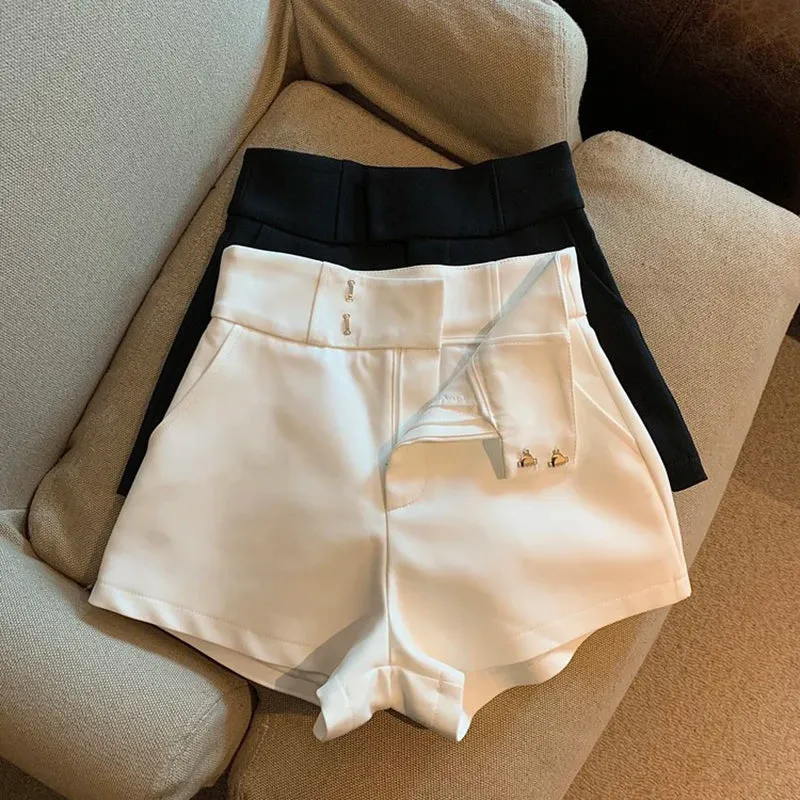 Obsidian PhoenixHarajuku-Inspired High-Waisted A-Line Shorts