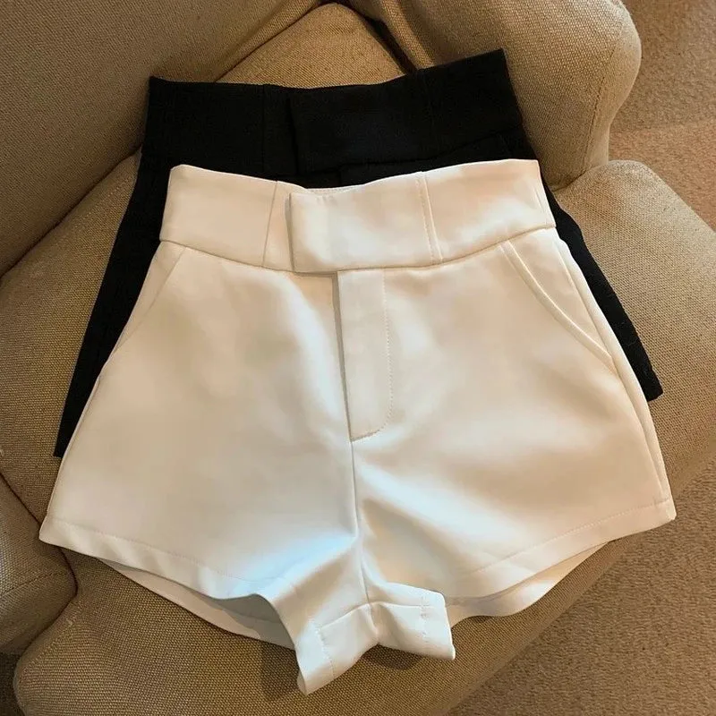 Obsidian PhoenixHarajuku-Inspired High-Waisted A-Line Shorts