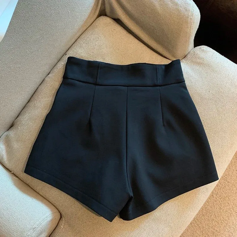 Obsidian PhoenixHarajuku-Inspired High-Waisted A-Line Shorts