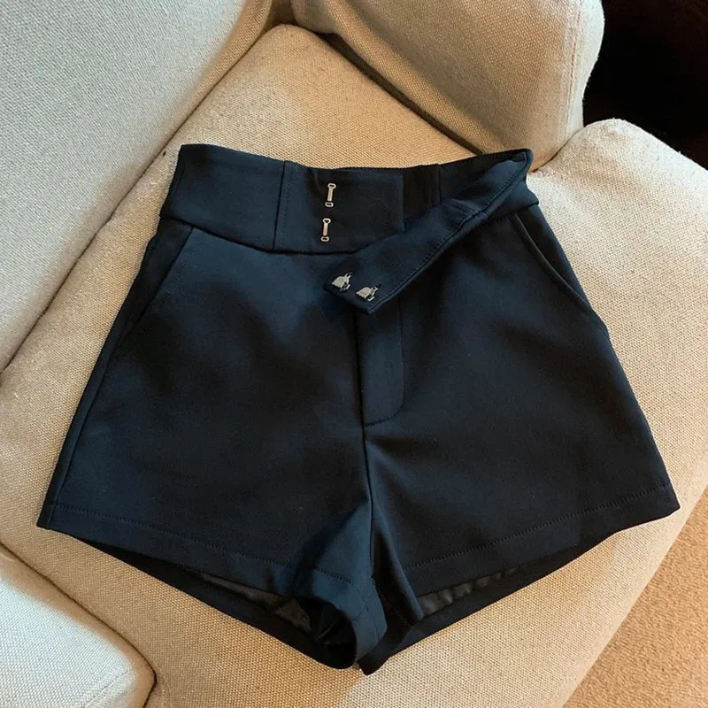 Obsidian PhoenixHarajuku-Inspired High-Waisted A-Line Shorts