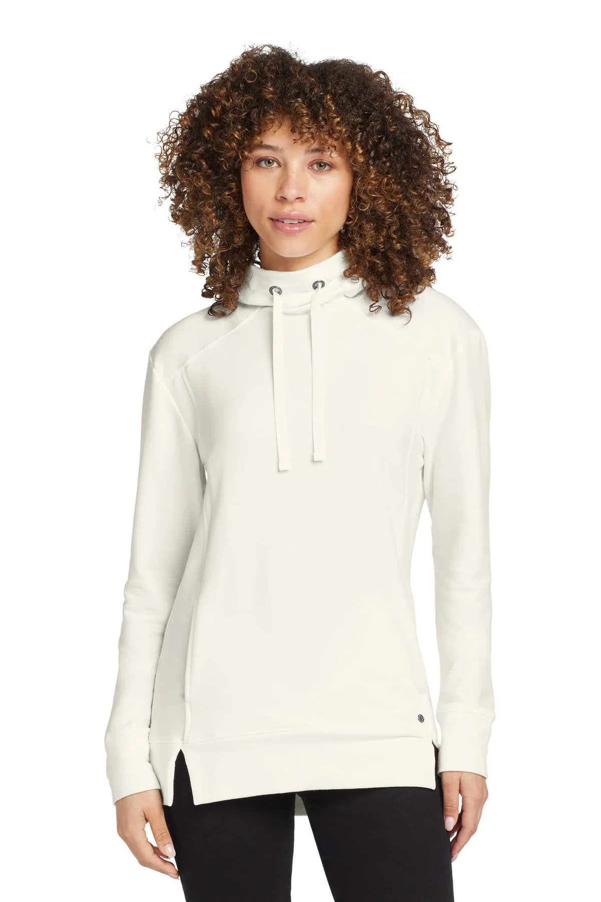 OGIO  Women's Luuma Pullover Fleece Hoodie. LOG810 Ivory Snow