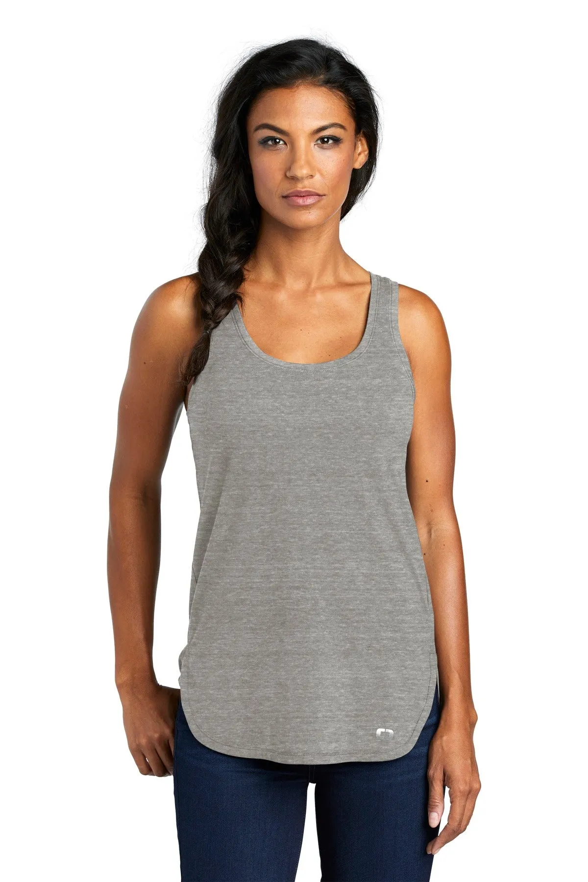 OGIO  Women's Luuma Tank. LOG801 Petrol Grey Heather