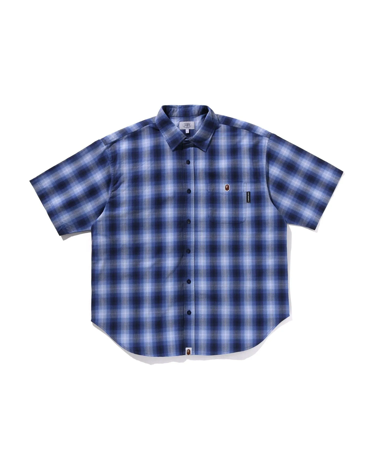 Ombre Check Relaxed Fit Ss Shirt