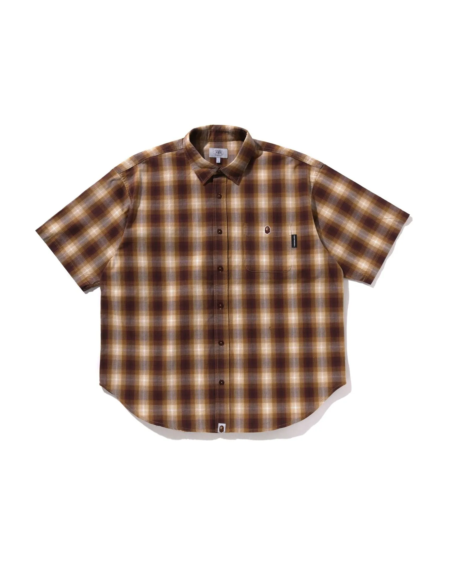 Ombre Check Relaxed Fit Ss Shirt