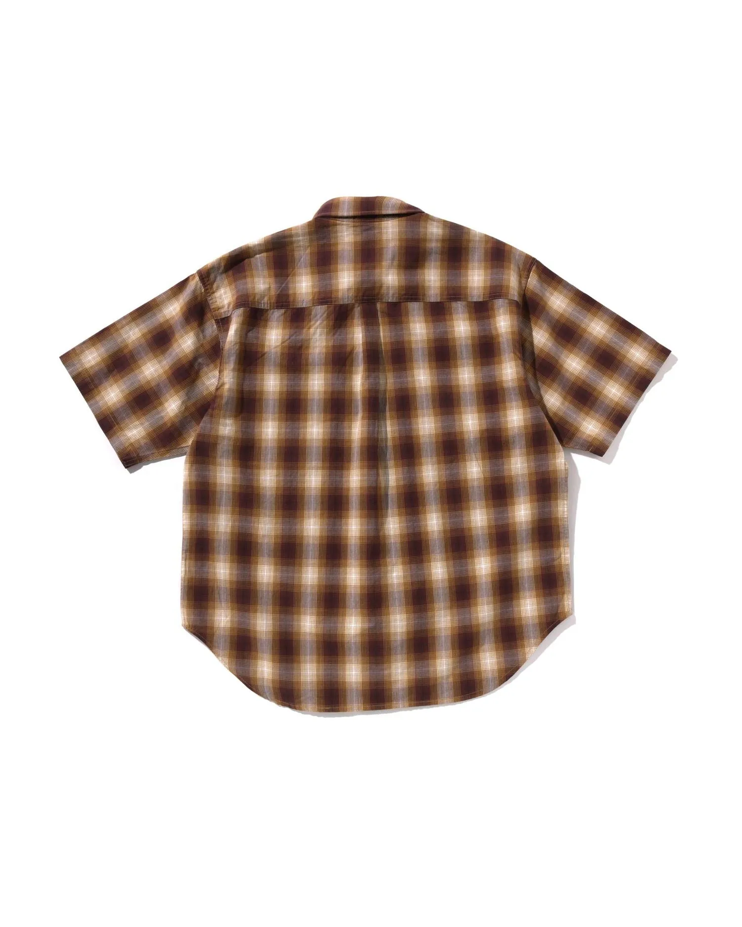 Ombre Check Relaxed Fit Ss Shirt