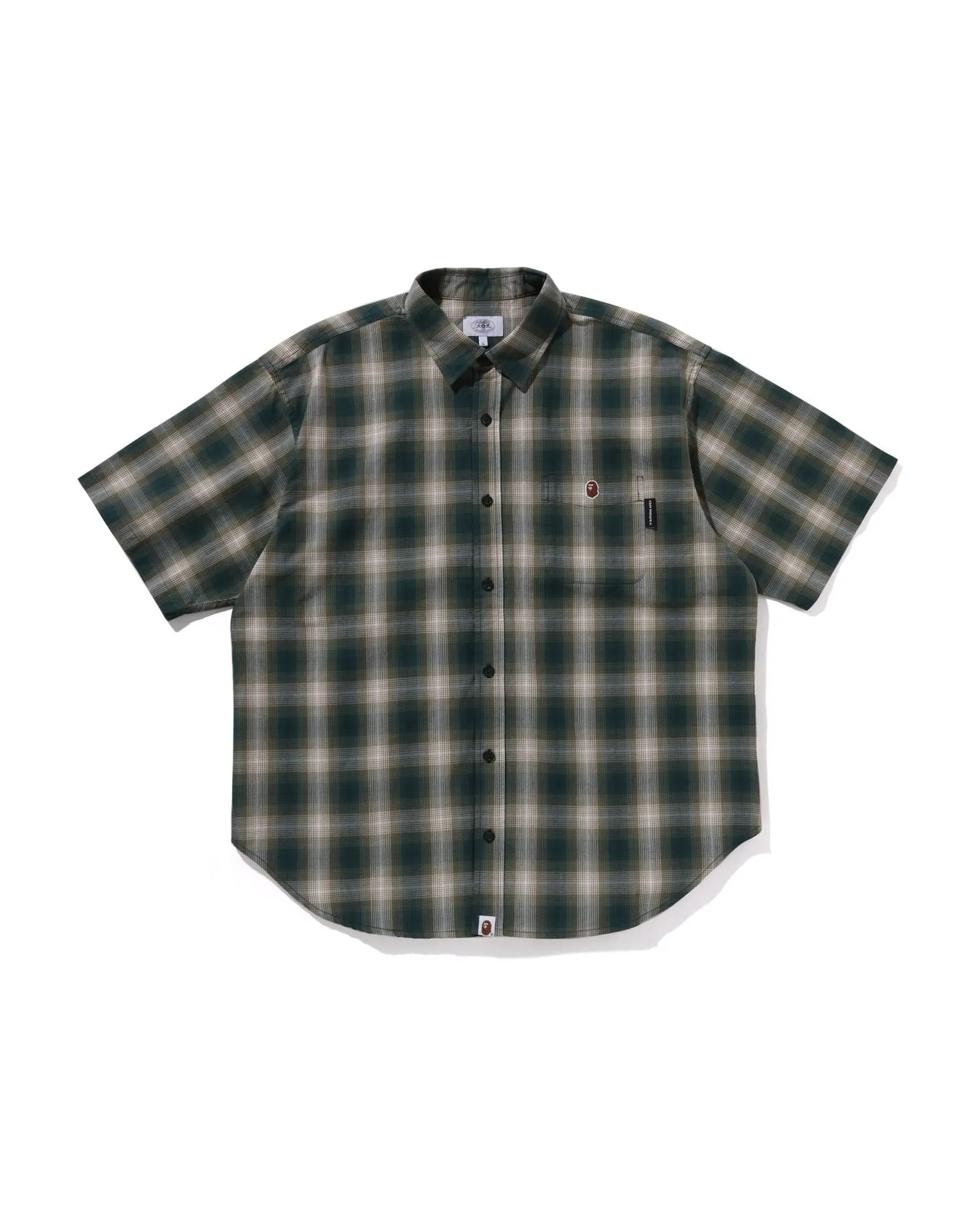 Ombre Check Relaxed Fit Ss Shirt