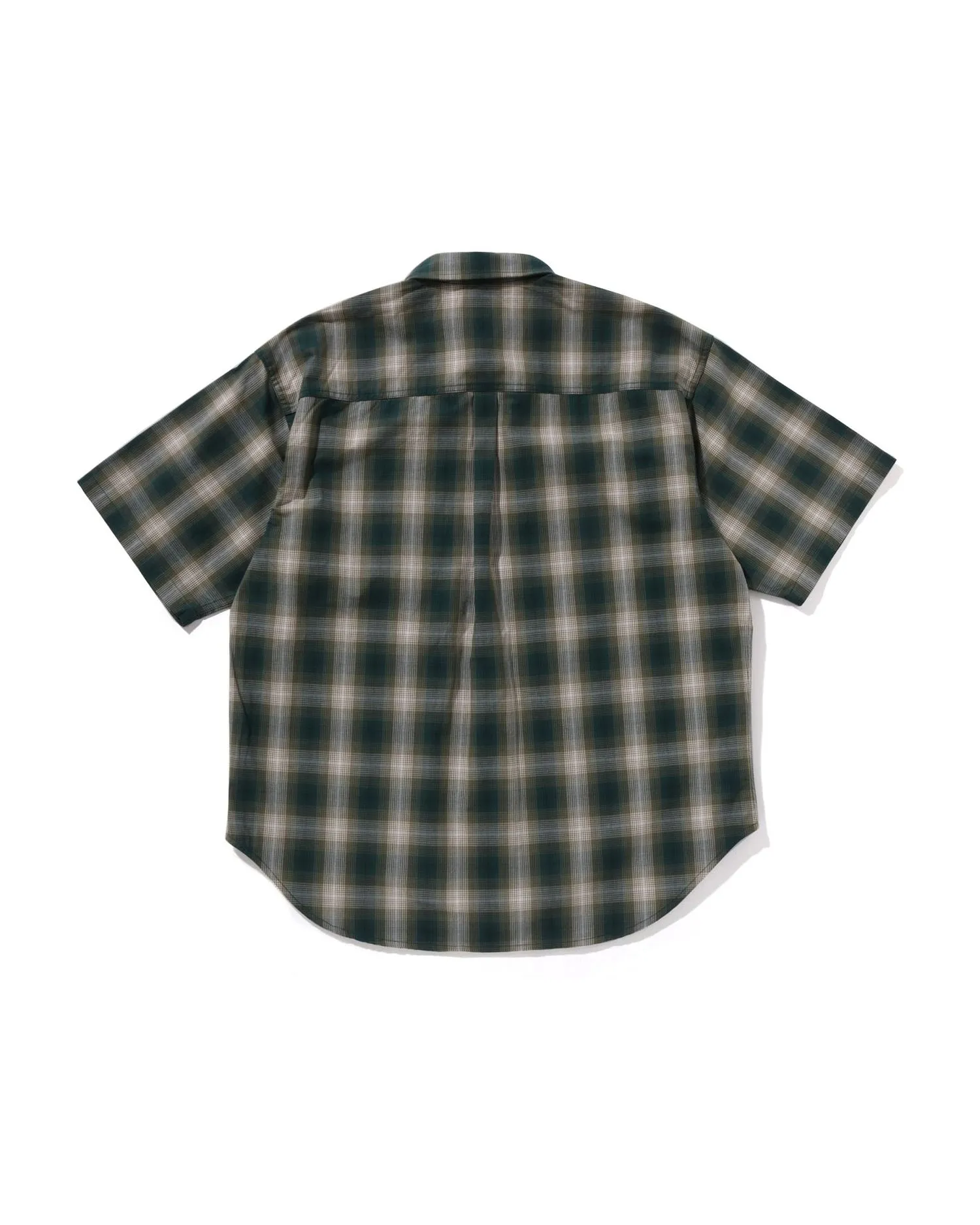 Ombre Check Relaxed Fit Ss Shirt