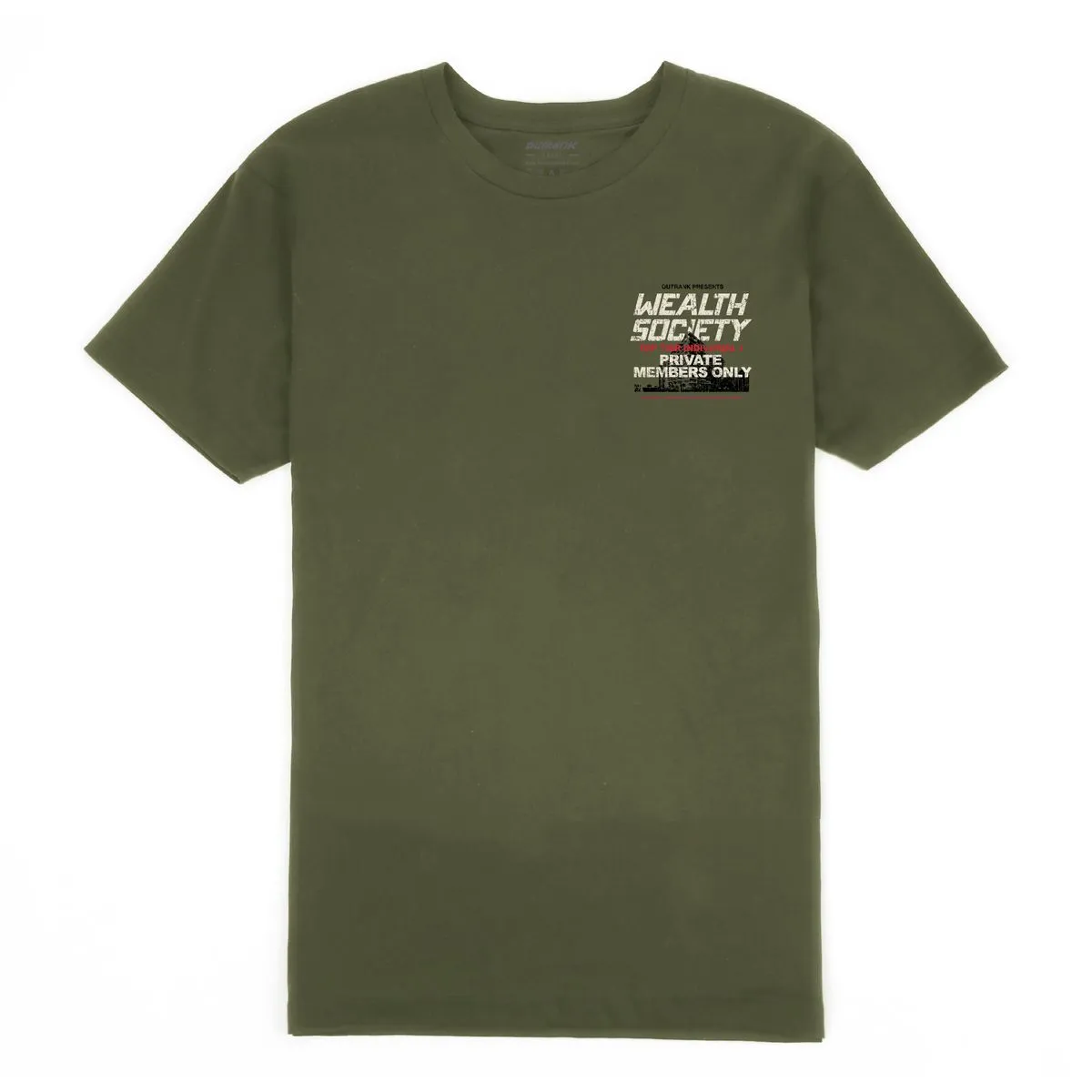 Outrnk Wealth Society T-shirt (Military Green)