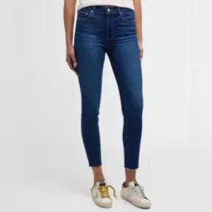 Paige SKYLINE SKINNYCROP Blue Jeans Denim size 26​