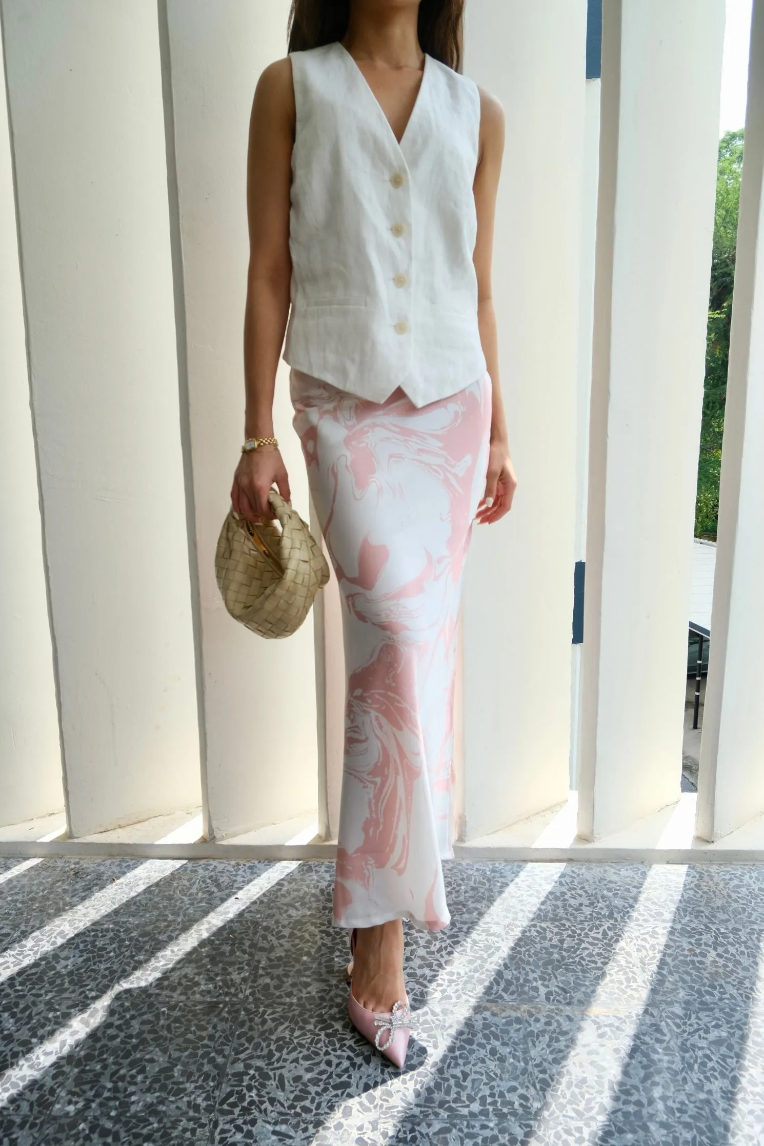 Palermo Maxi Skirt in Ballerina Pink
