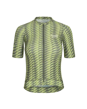 Pas Normal Studios - Women's Solitude Jersey - Dark Moss/Lime Green