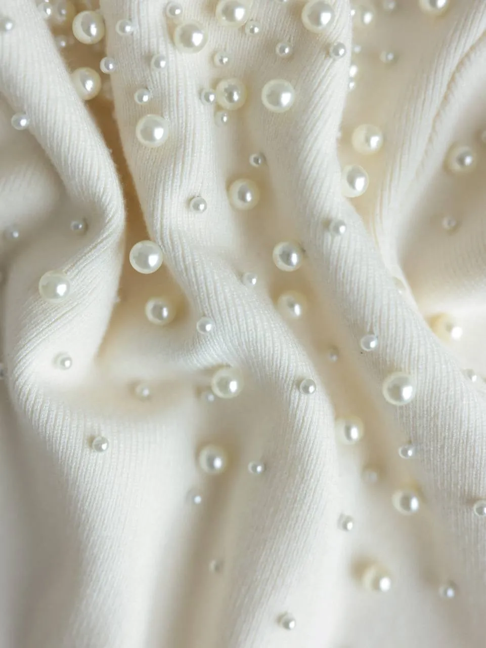 Pearl-Embellished Sweater