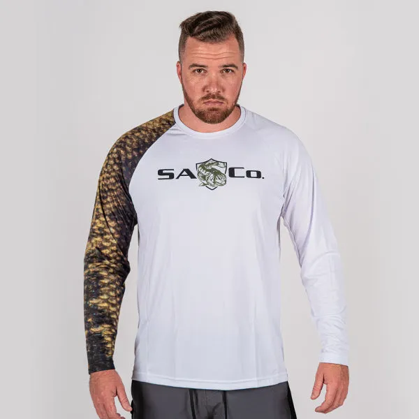 Performance Long Sleeve Shirt | White | Bass