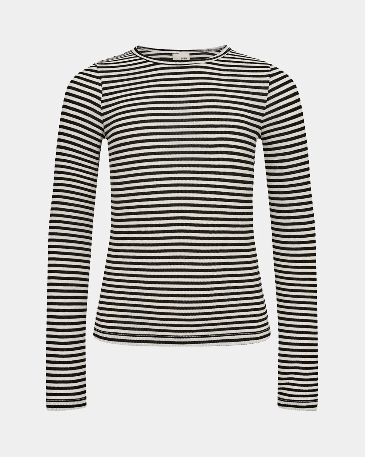 PETRICIASY T-SHIRT LONG SLEEVE - Black striped
