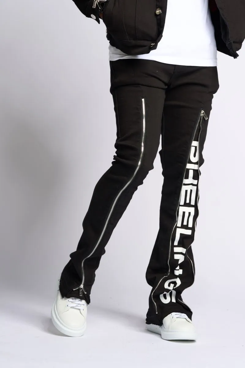 PHEELINGS WITHDRAWN STACKED DENIM (BLACK)