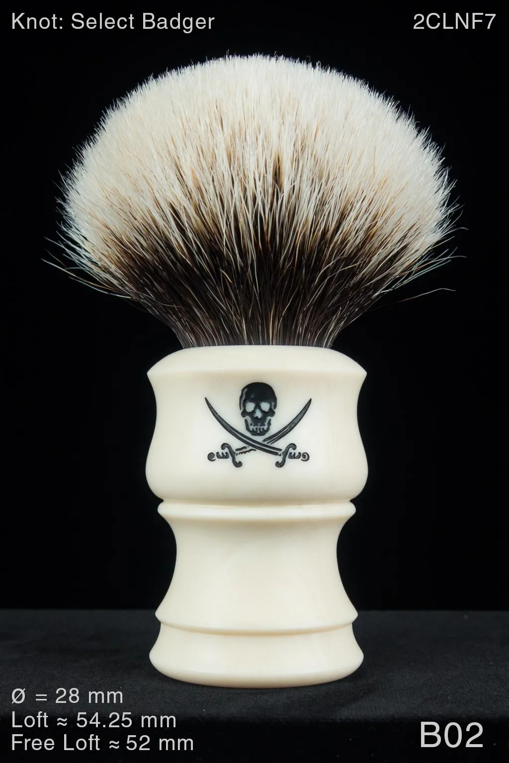 Pirate 28 mm Satin Ivory