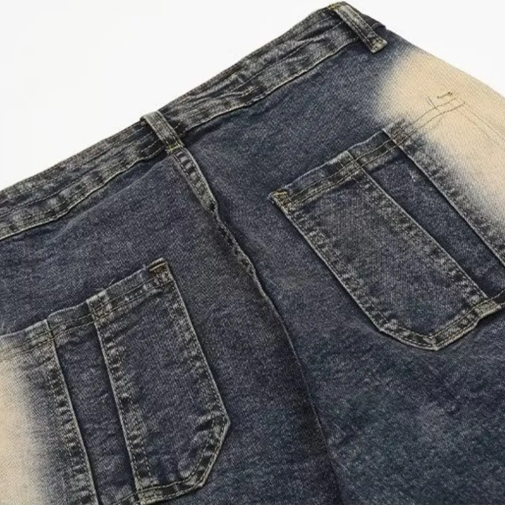 PM | Vintage Irregular Tie-dye Jeans
