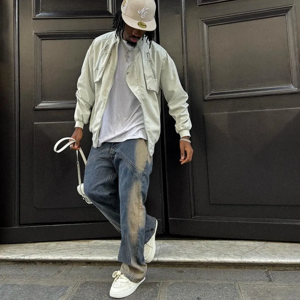 PM | Vintage Irregular Tie-dye Jeans