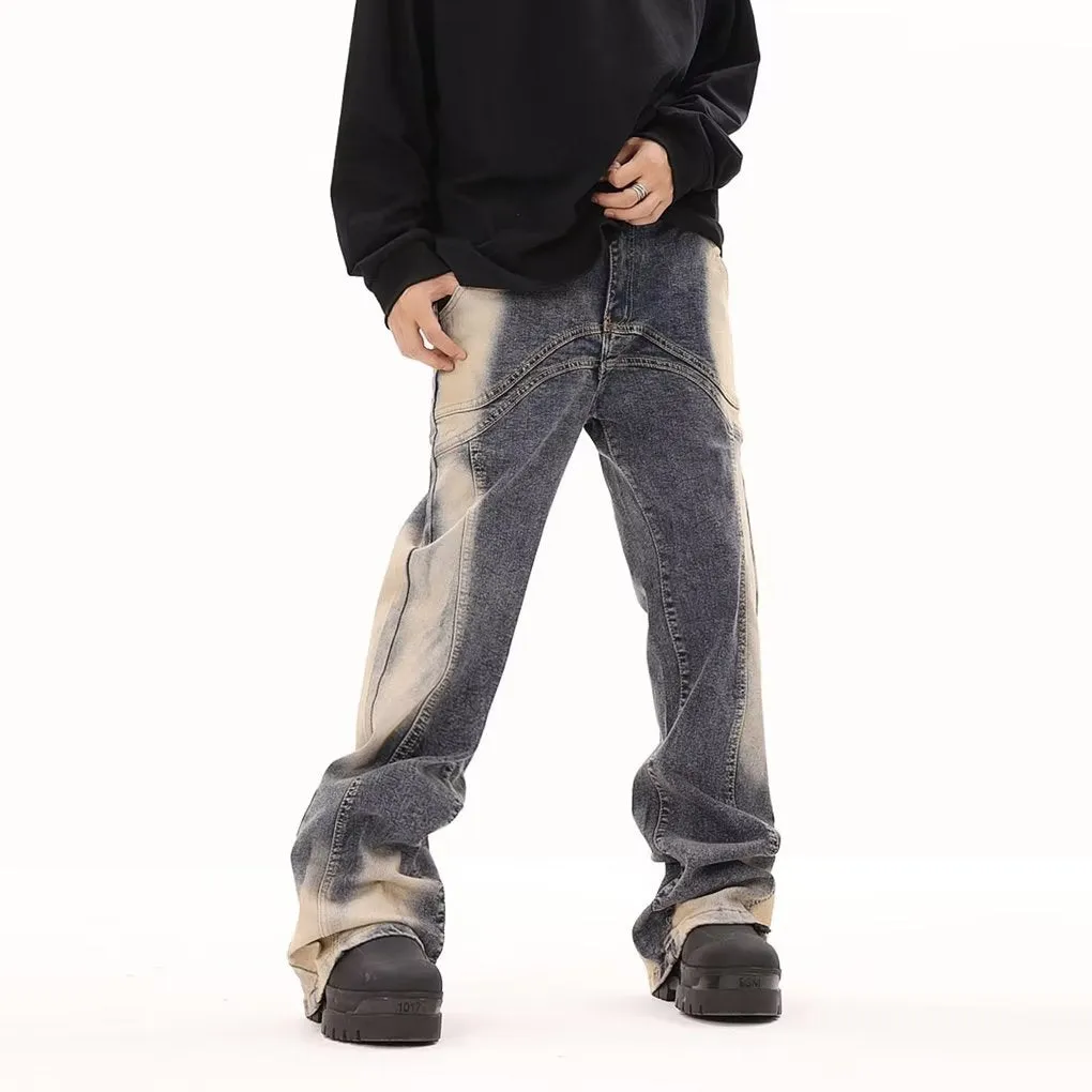 PM | Vintage Irregular Tie-dye Jeans