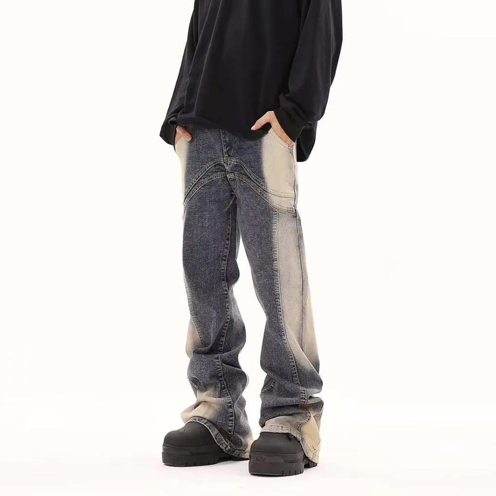 PM | Vintage Irregular Tie-dye Jeans