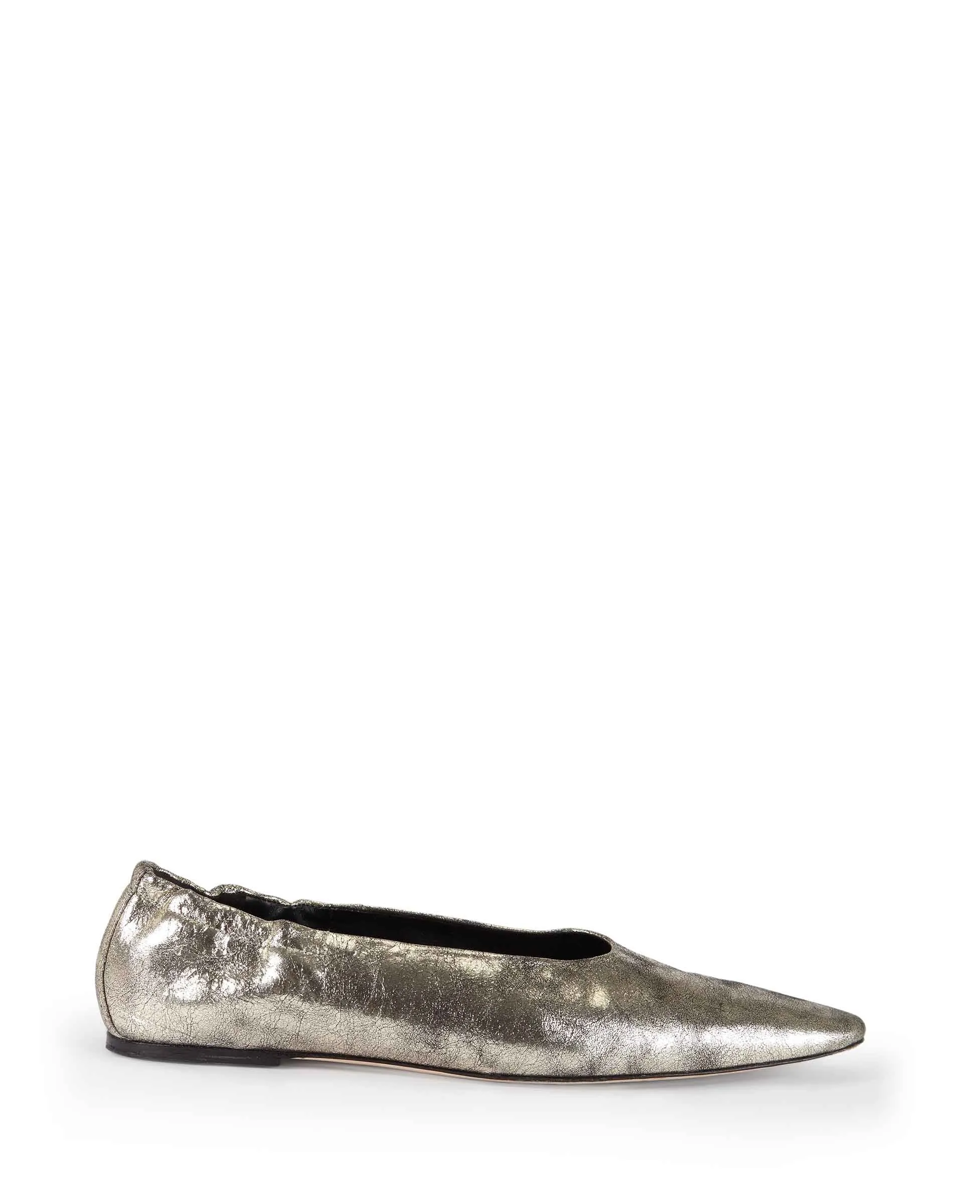 POPY | Leather ballerina silver