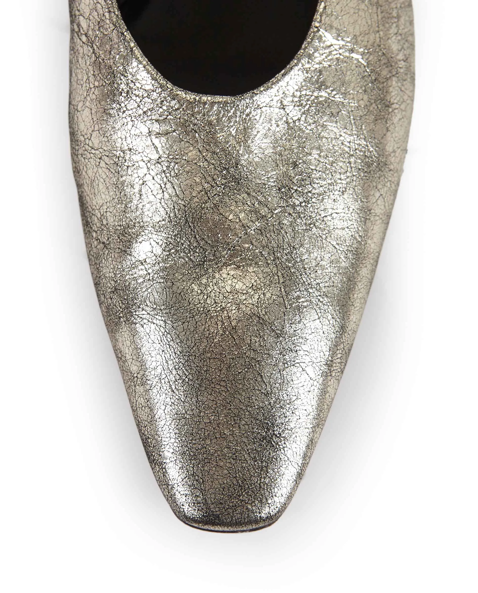 POPY | Leather ballerina silver